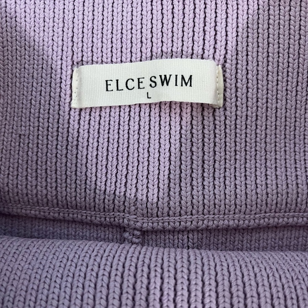 Elce Swim purple ribbed shorts - Picture 2 of 4